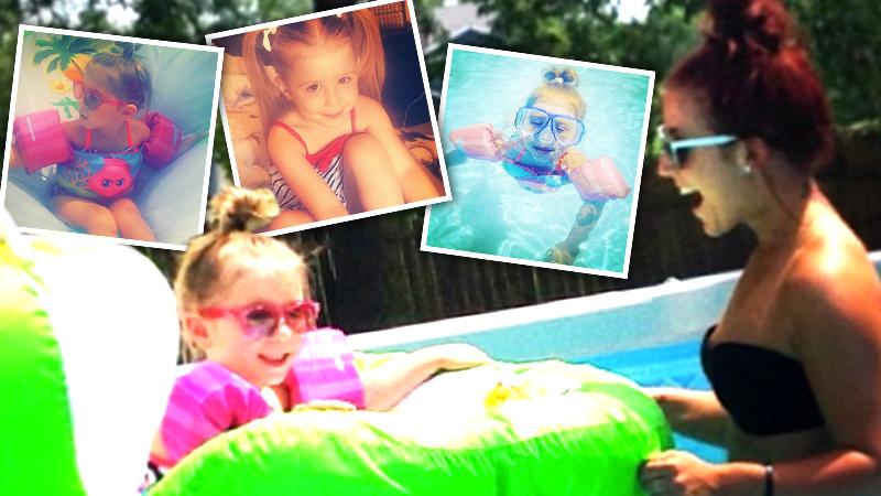 //all grown up super fit chelsea houska hits the pool with adorable daughter aubree for the holiday pp