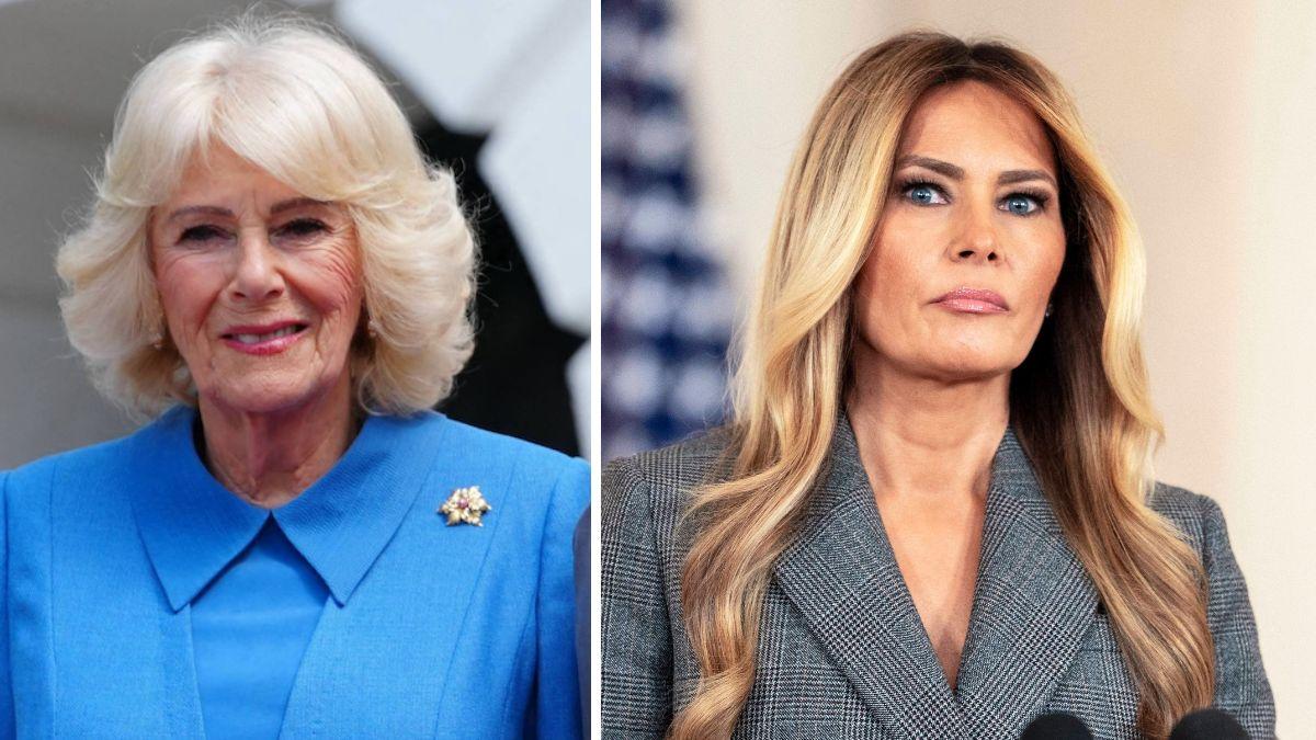 Photo of Queen Camilla and Melania Trump