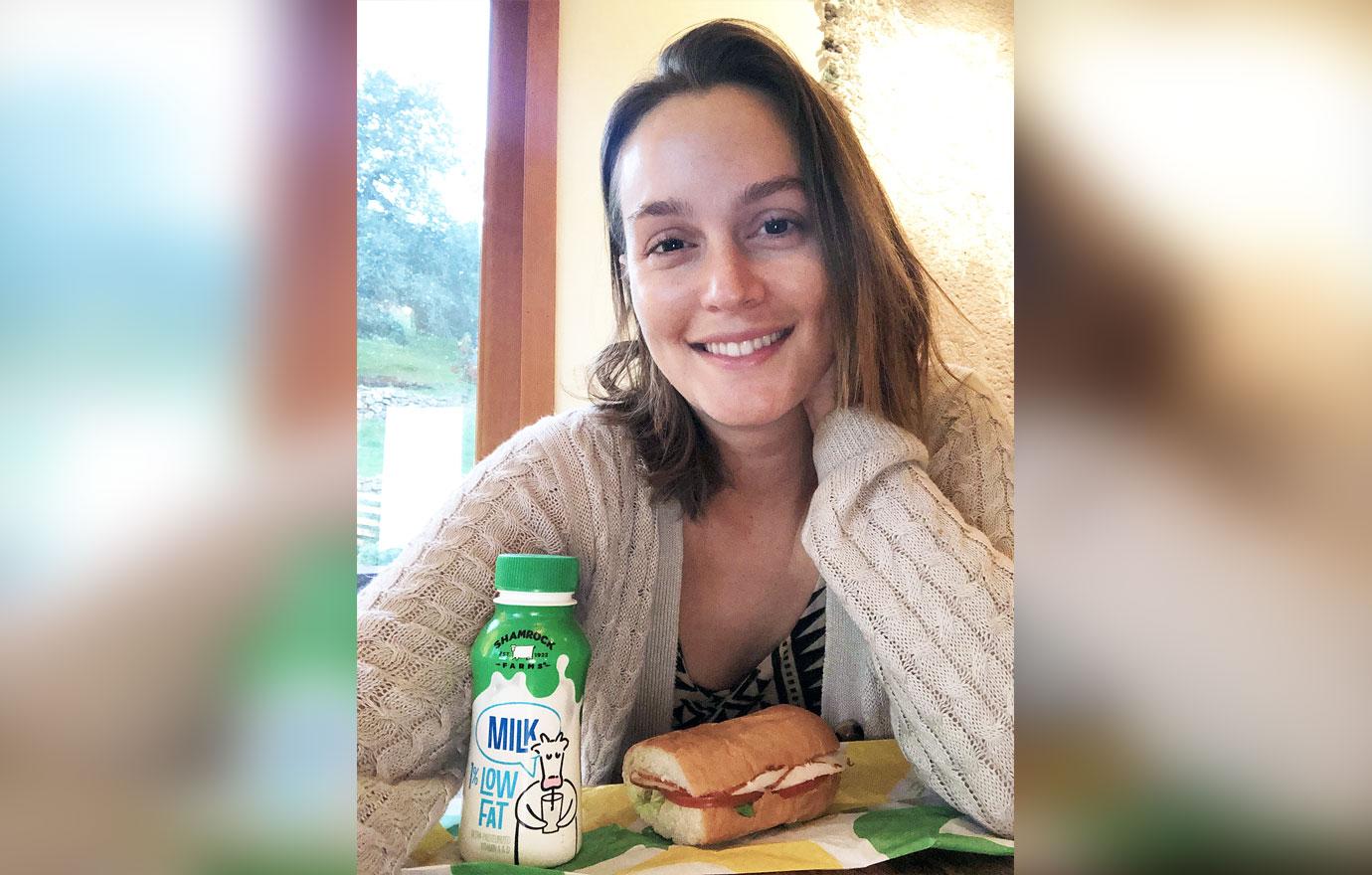 Leighton Meester celebrates National Milk Day