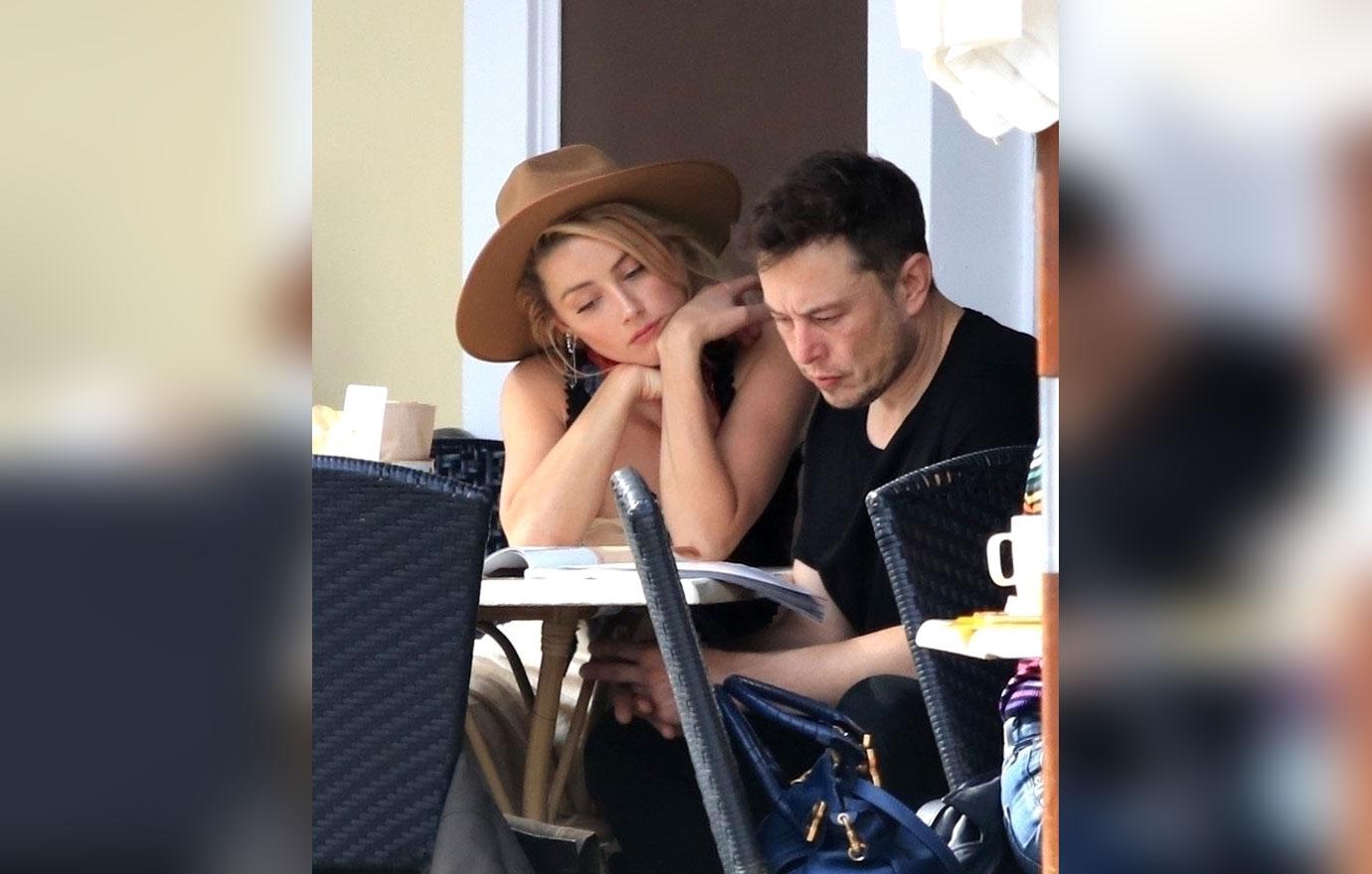 Amber Heard & Elon Musk Spotted On Cozy Breakfast Date