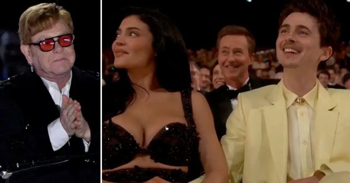 photo of Elton John, Kylie Jenner and Timothee Chalamet