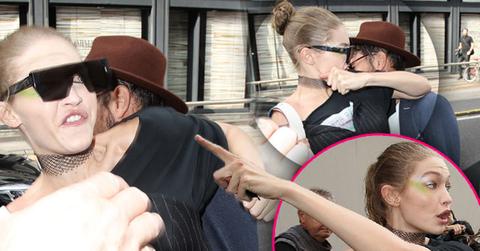 //gigi hadid lashes out elbows male attacker face pp