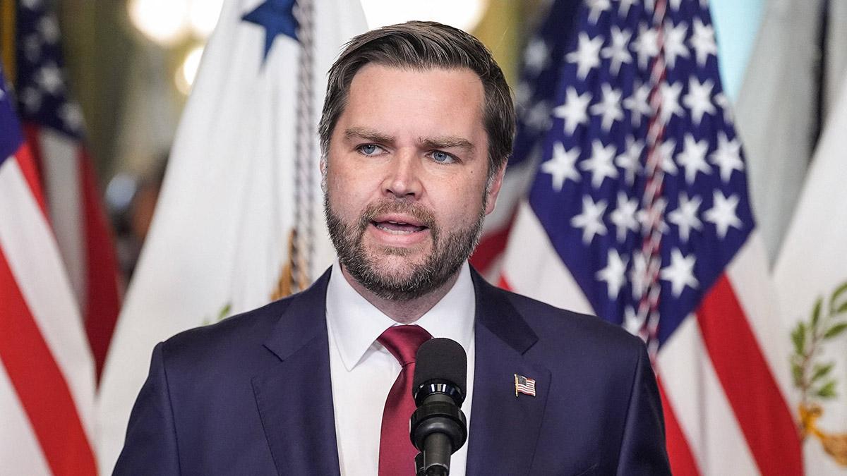 JD Vance said the 'fake news' would 'accuse' him of using bad language.
