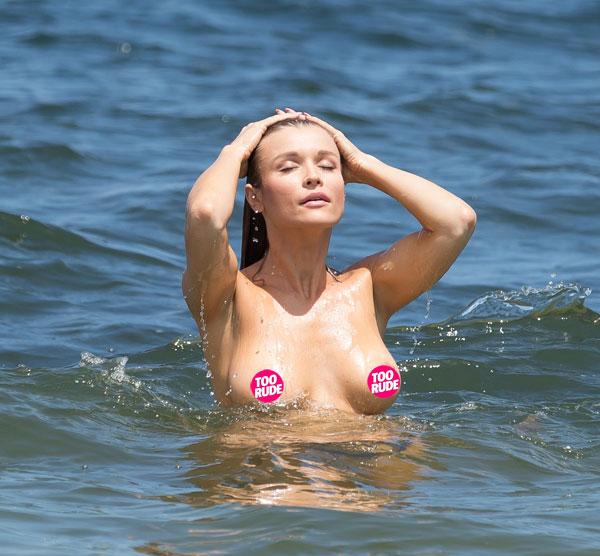 Joanna Krupa Topless Nip Slip Miami