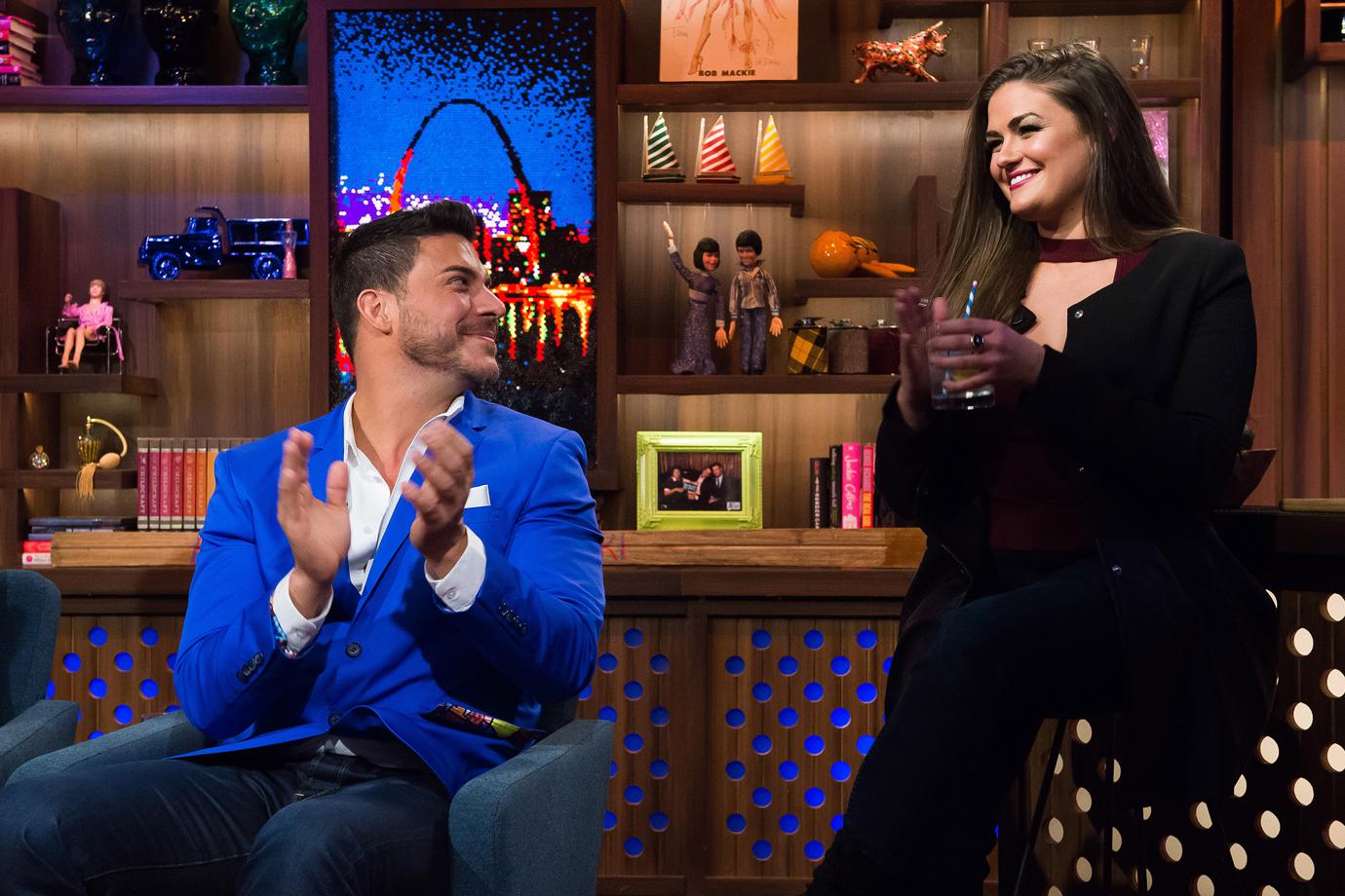 WATCH WHAT HAPPENS LIVE -- Pictured (l-r): Jax Taylor and Brittany Cartwright