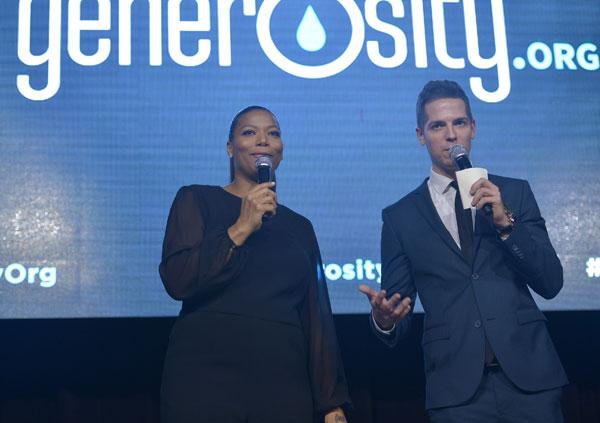 //Queen Latifah and TV Personality Jason Kennedy