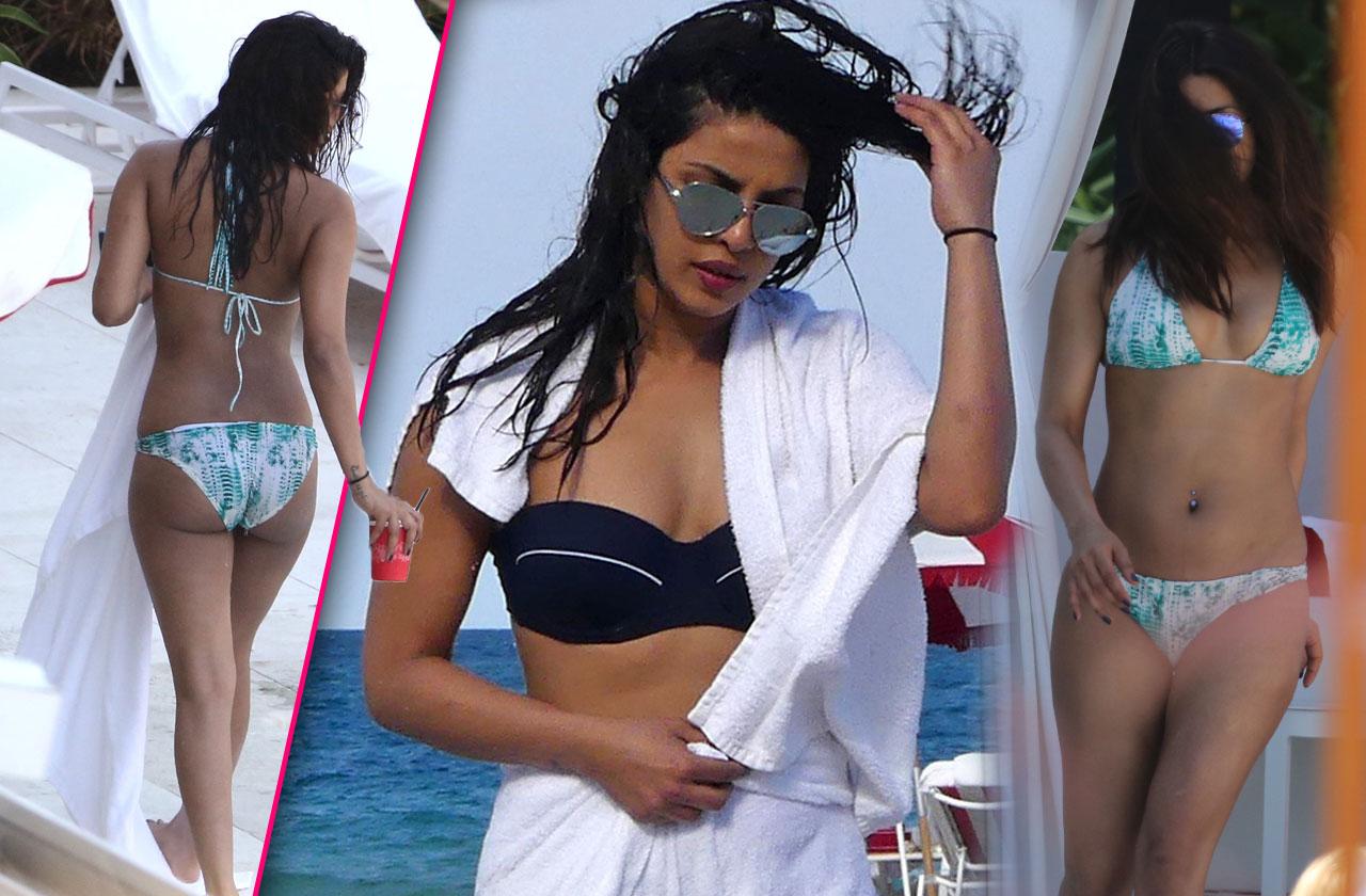 Priyanka Chopra Bikini Pool Miami