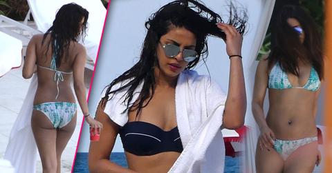 Priyanka Chopra Bikini Pool Miami