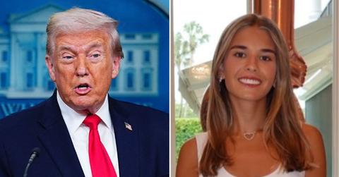 split image of Donald Trump and Kai Trump