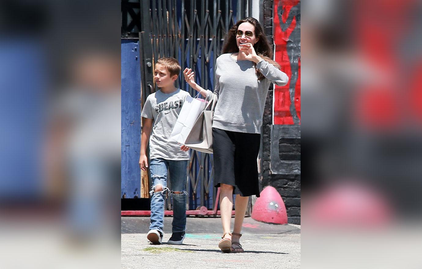 Angelina Jolie Son Knox Shop For Toys