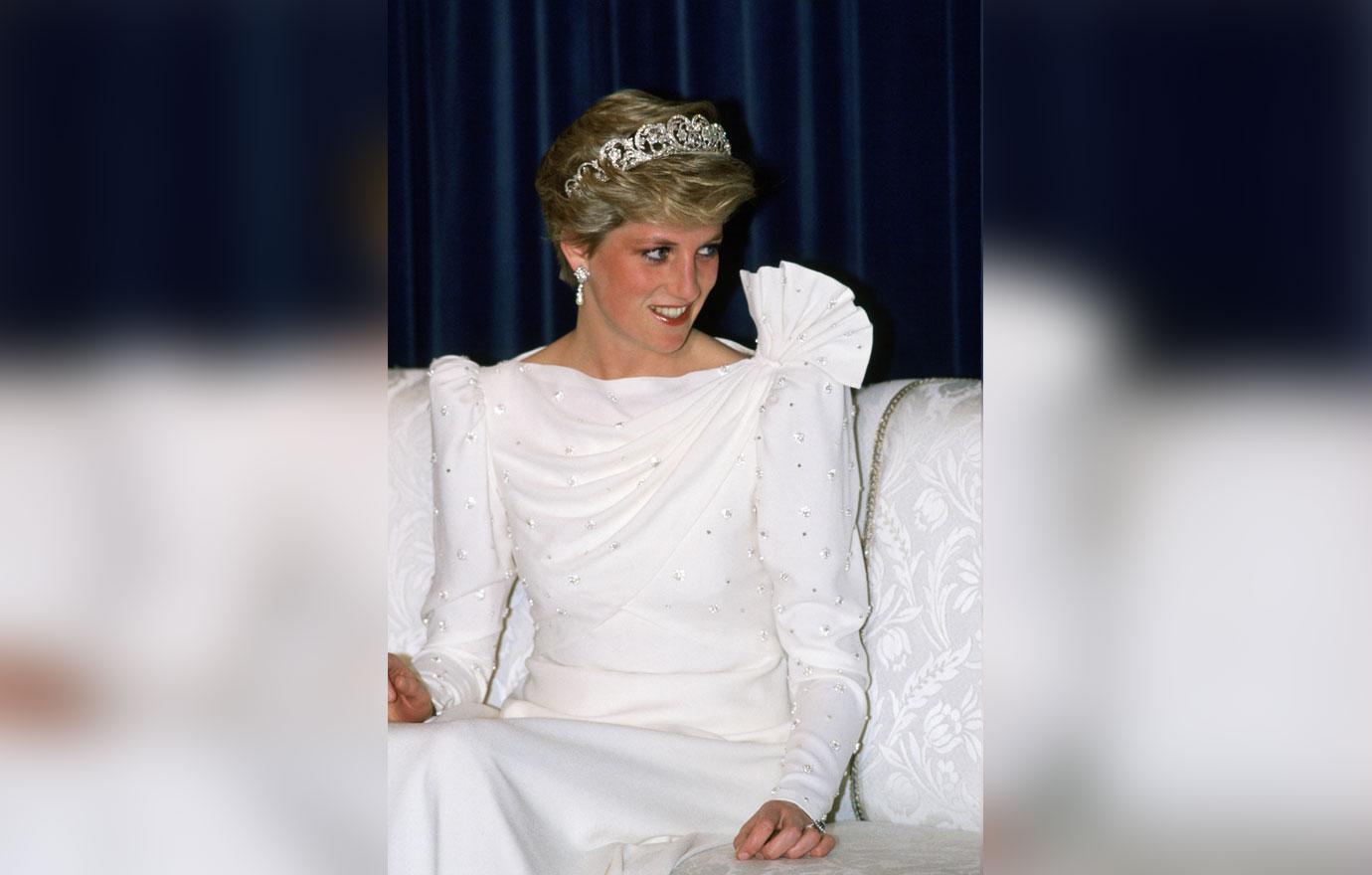 //Princess Diana White Dress Sold Auction