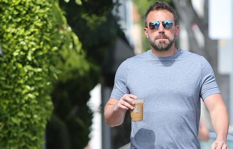 Ben Affleck looked fit and ready to tackle the world post-rehab in a grey shirt and black jeans.