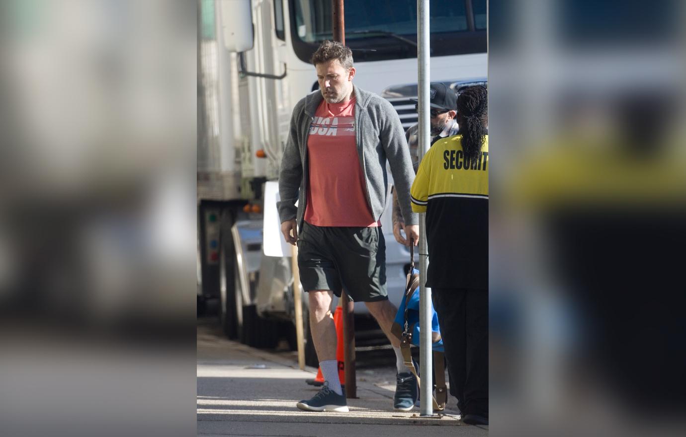 Ben Affleck Looks Disheveled While Filming After Relapse