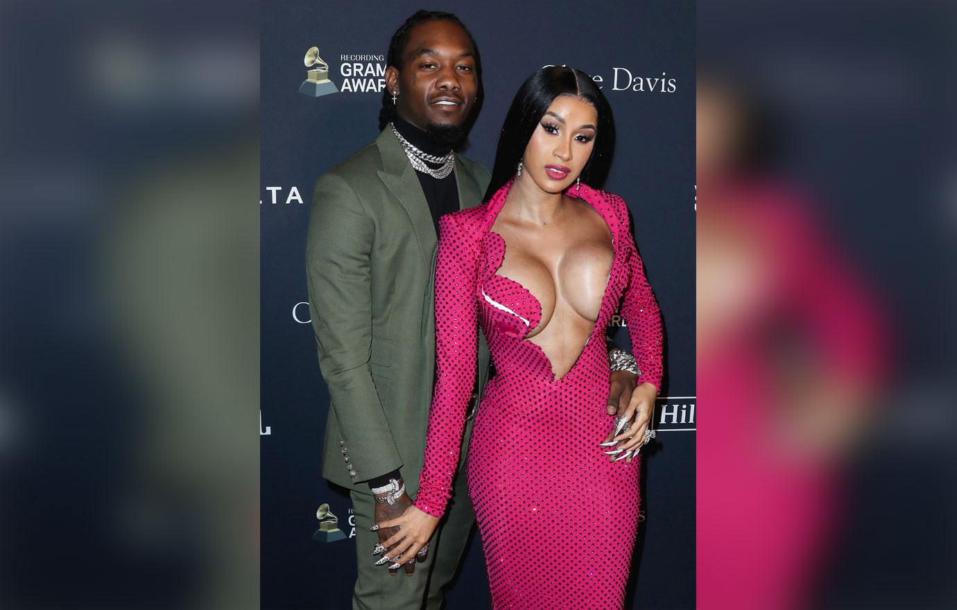 cardi b pregnant forced to appear court hearing lawsuit tattoo mixtape cover offset