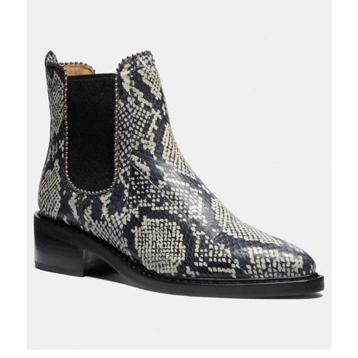 snakeskin boot