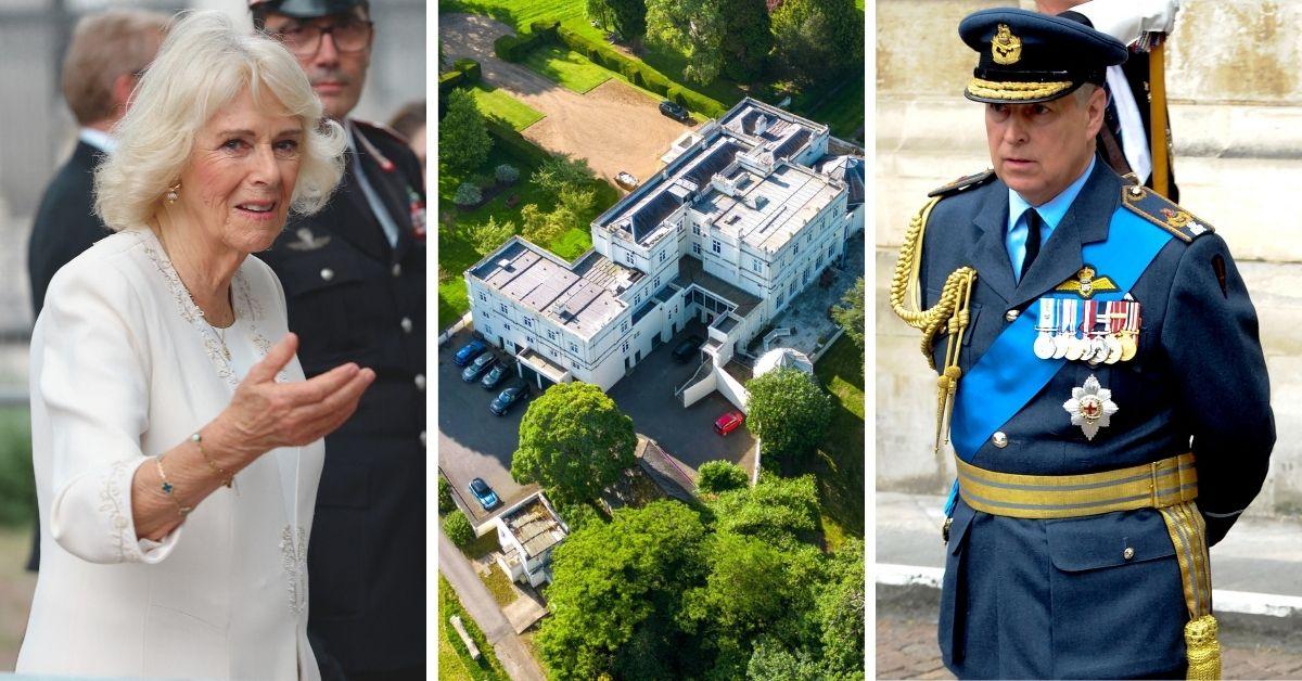 Photo of Prince Andrew, Queen Camilla and Royal Lodge