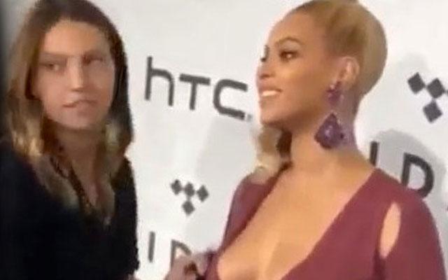 //diva beyonce scolds assistant tidal red carpet pp