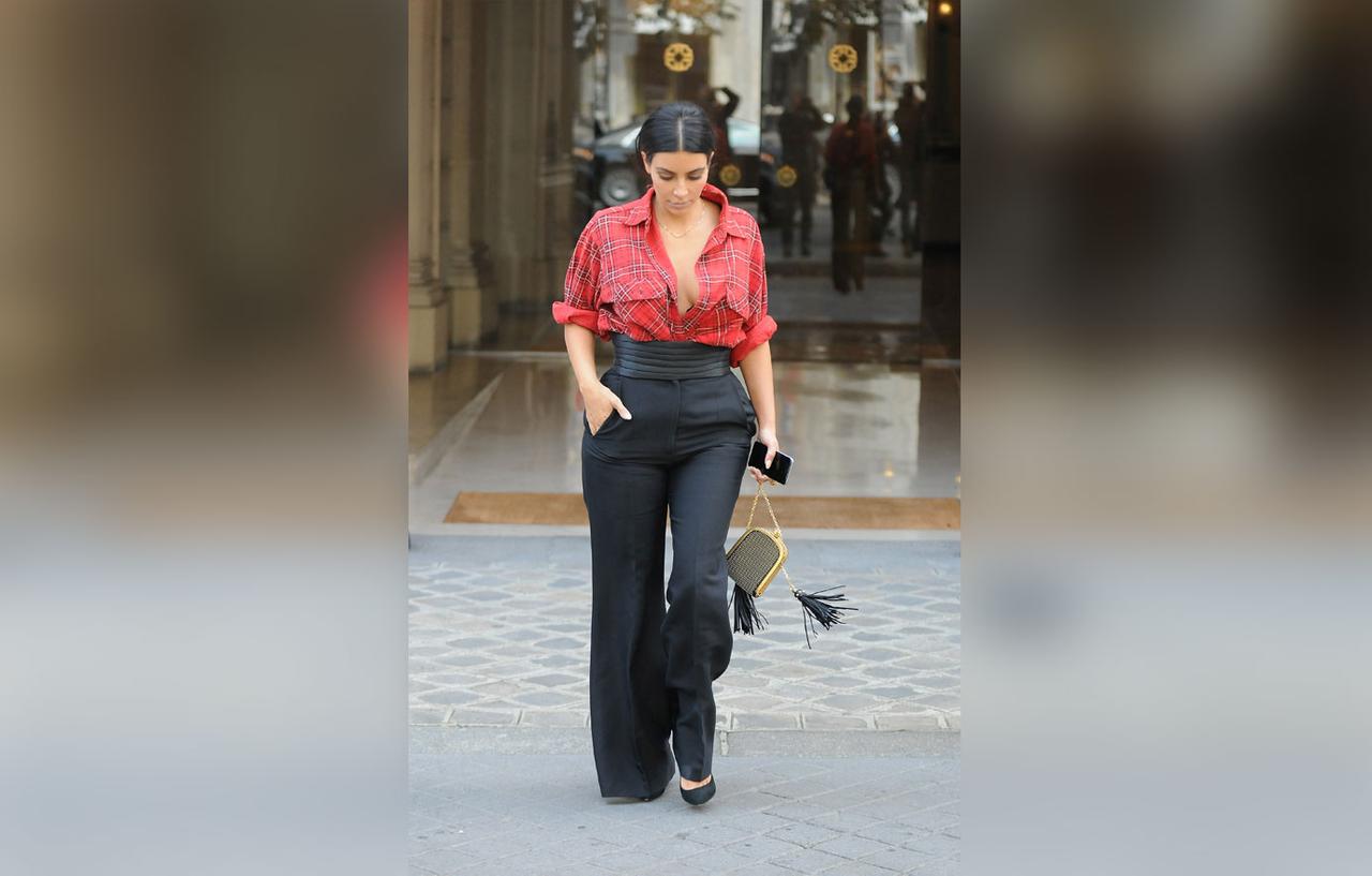 Kim Kardashian Sports Possible Breast Reduction After Kanye West