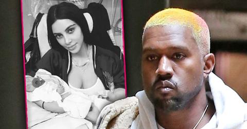 Kim Kardashian Boobs Out Hiding Hospital Twins Makeup Artist