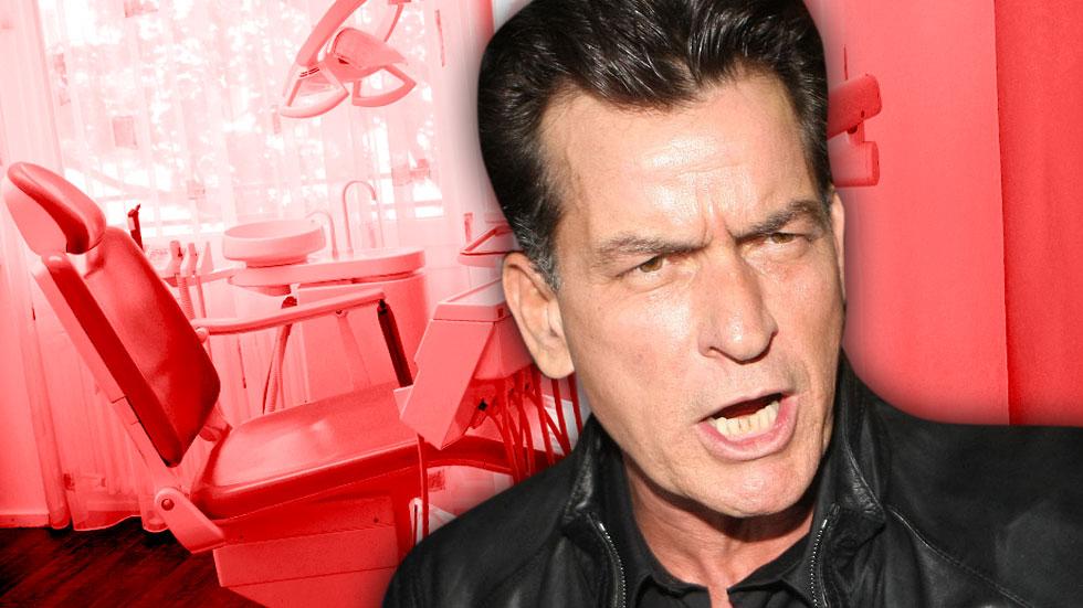 //charlie sheen stabs dentist