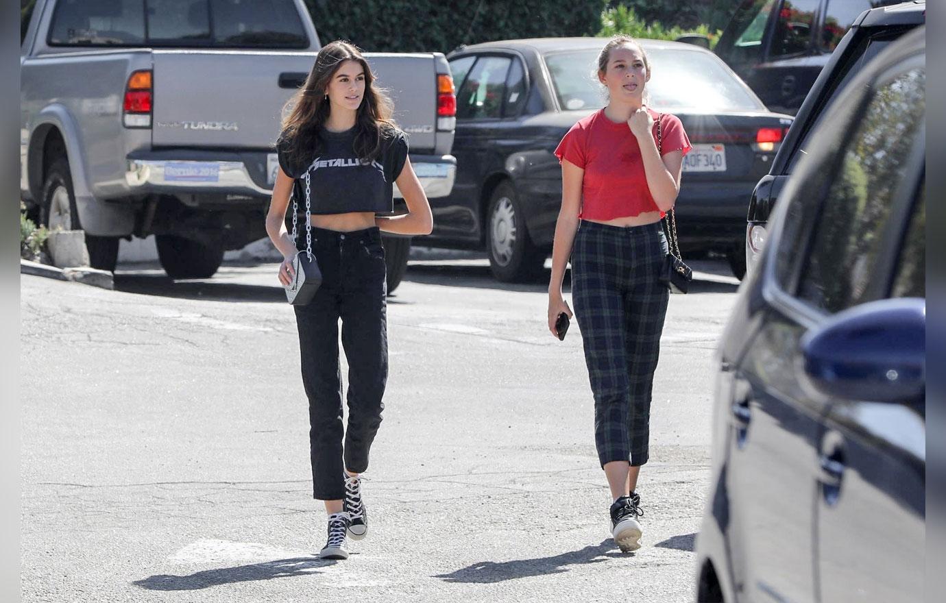 Kaia Gerber Looks Thin During FroYo Run