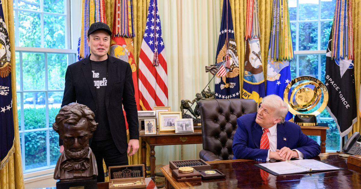 Photo of Elon Musk and Donald Trump