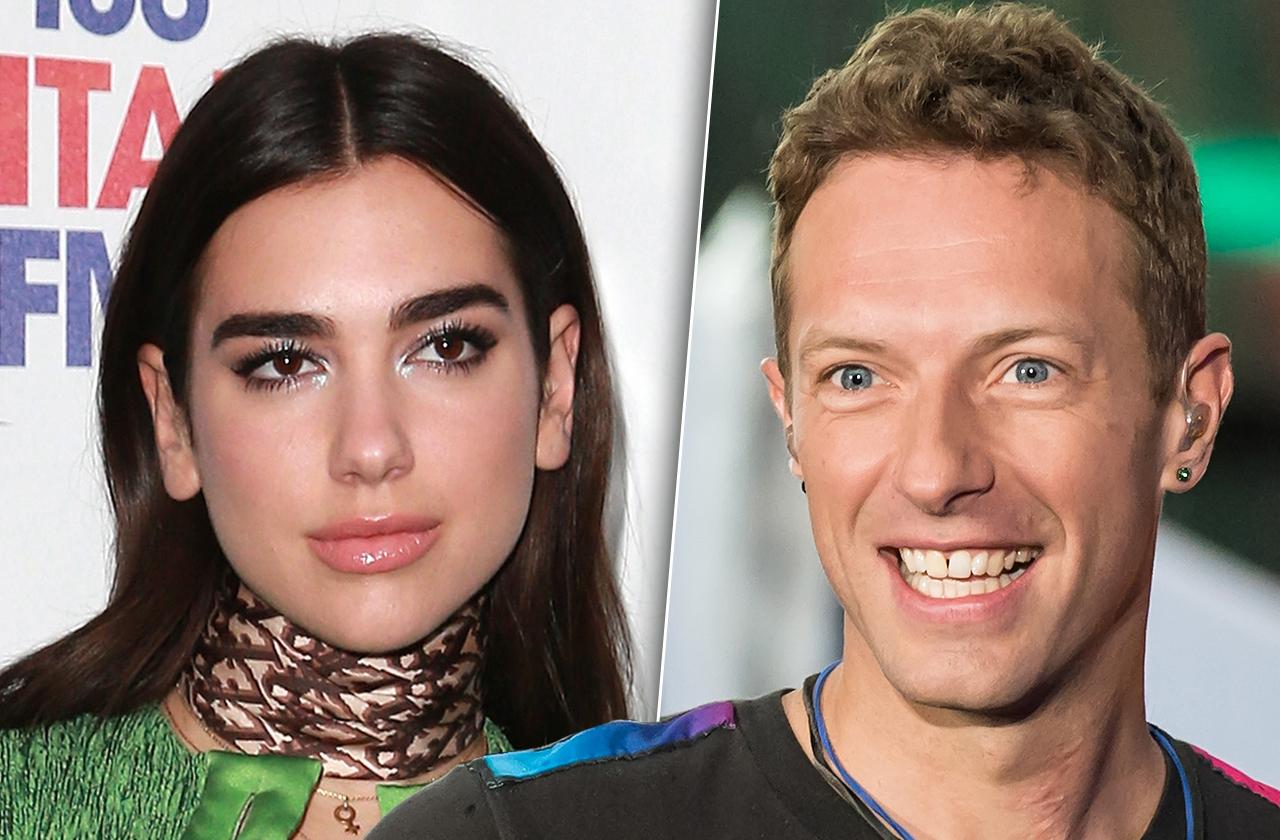 Chris Martin & Dua Lipa Kiss