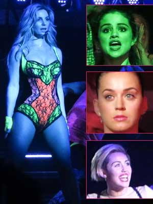 //costume changes celebs britney spears opening las vegas show tall