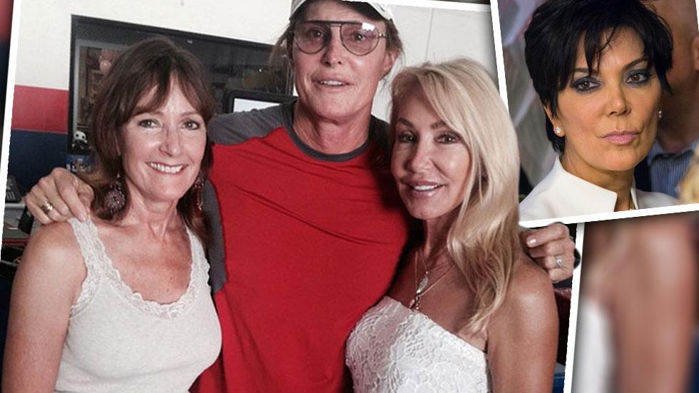 Slap In The Face Bruce Jenner Poses Happily With Supportive Ex Wives Linda And Chrystie Snubs