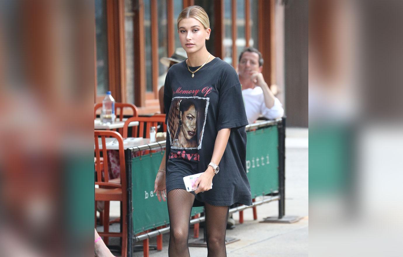 Kendall jenner hailey baldwin model thin lunch nyc