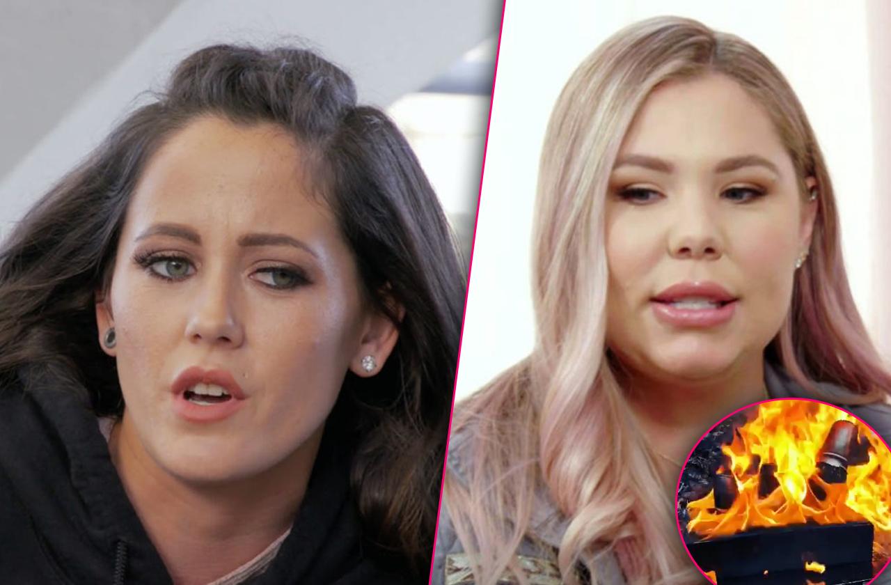 jenelle evans kailyn lowry fight sends present on fire teen mom 2