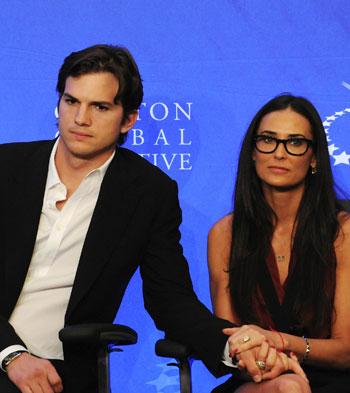 PHOTOS: Ashton Kutcher Holding On To Demi Moore -- And Marriage -- Amid