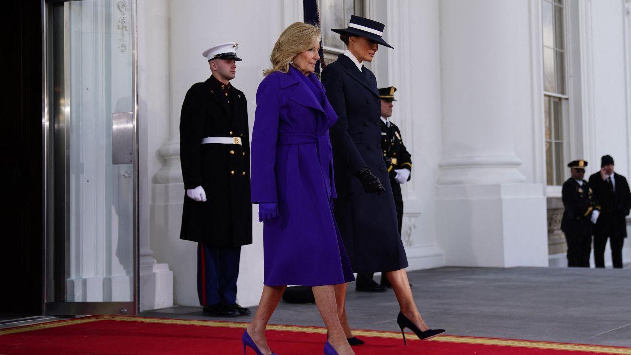 Photo of Jill Biden and Melania Trump