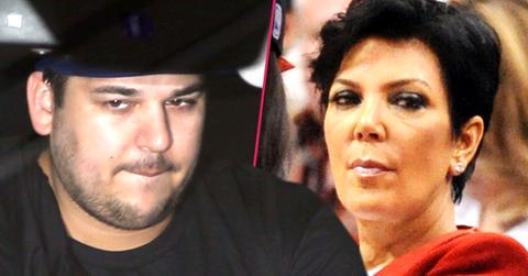 //kris jenner says rob kardashian obese failed sock line report wide
