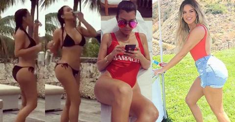 //Kim Kourtney Khloe Kardashian Bikini Boobs Butt pp