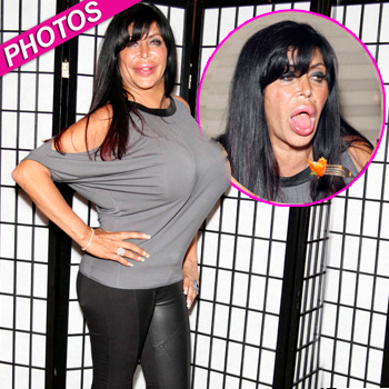 Big Ang's Boobs Nearly Pop Out of Her Dress Before Her Son's