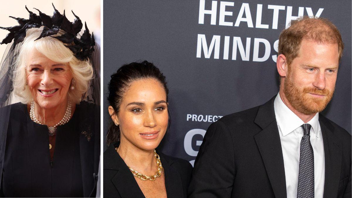 queen camilla combat prince harry peace meghan markle