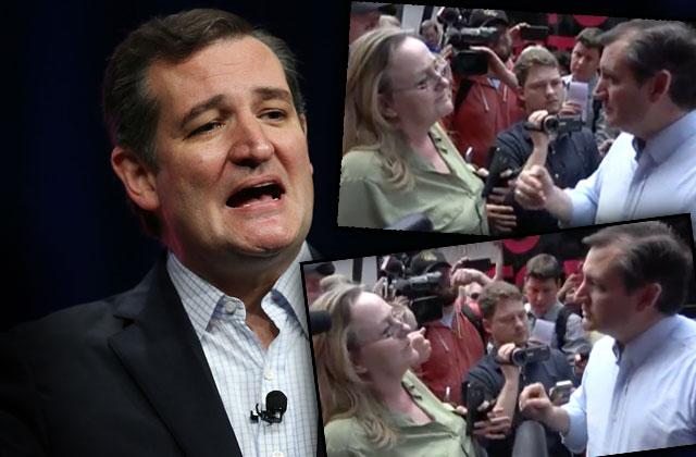 //ted cruz heated exchange donald trump supporter video