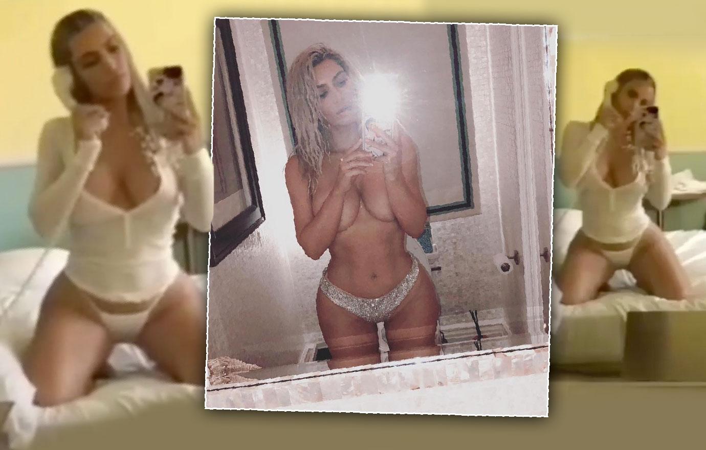 Kim Kardashian Raunchy Poses In Underwear Again