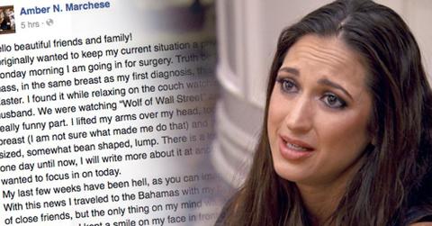 Amber Marchese Breast Cancer Scare