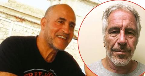 A photo of Daniel Siad alongside a photo of Jeffrey Epstein