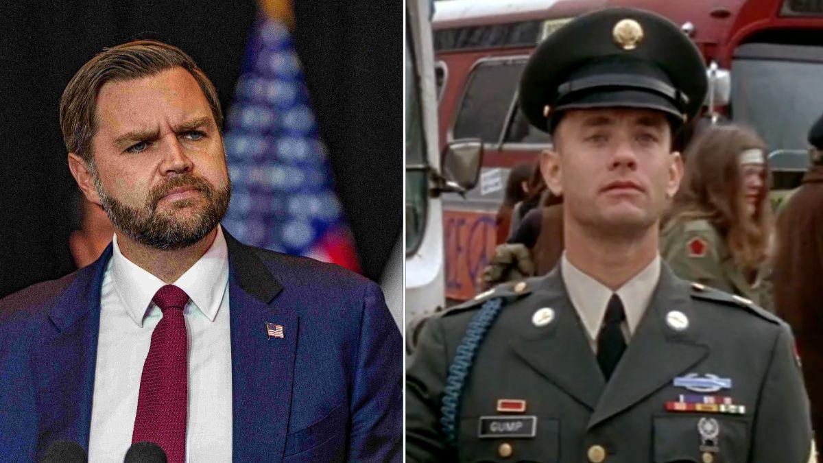 Photo of JD Vance and Forrest Gump
