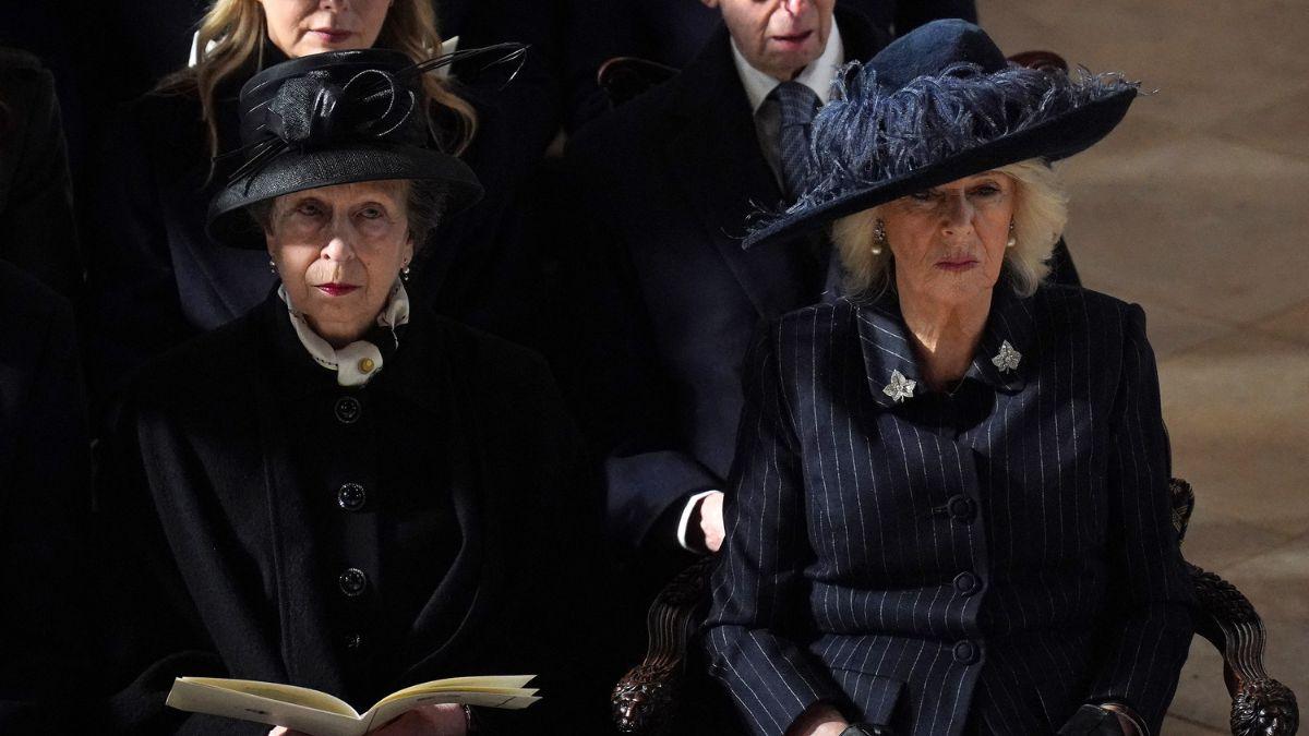 Photo of Princess Anne and Queen Camilla