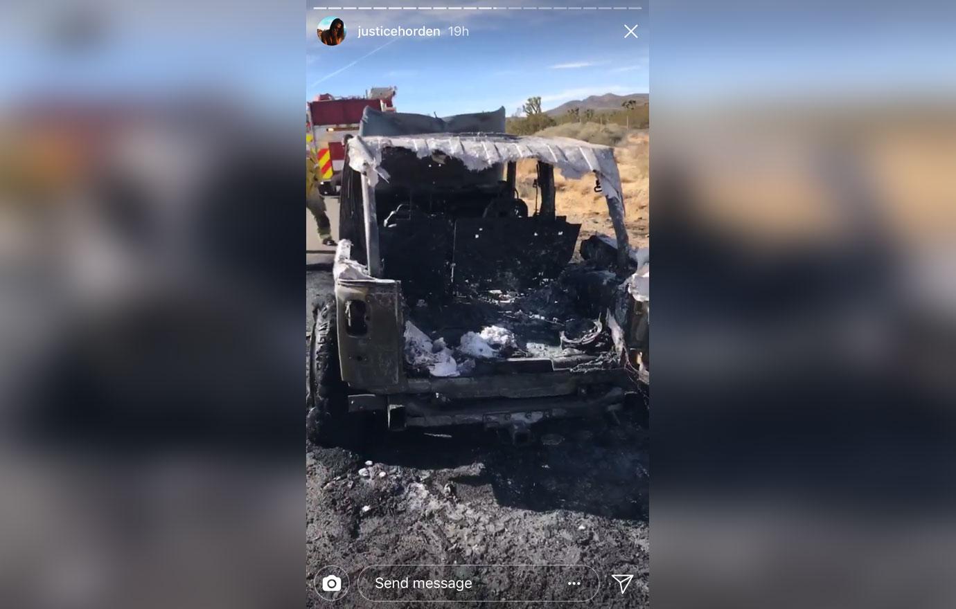 scheana sister escapes roadside inferno 