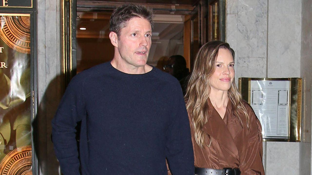 Image Of Hilary Swank and Philip Schneider