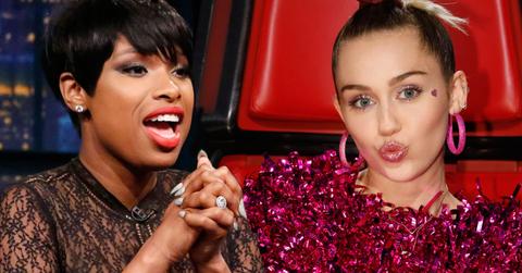 //The Voice Season Feud Miley Cyrus Jennifer Hudson pp