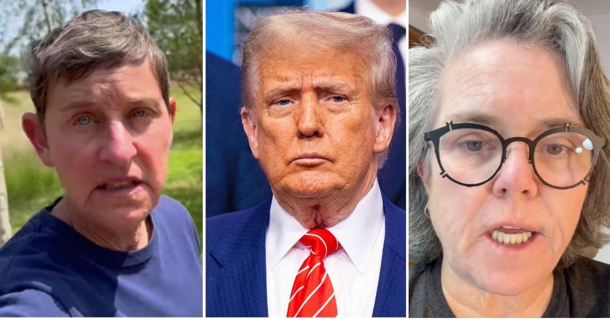 picture of Ellen DeGeneres, Donald Trump, Rosie O’Donnell.
