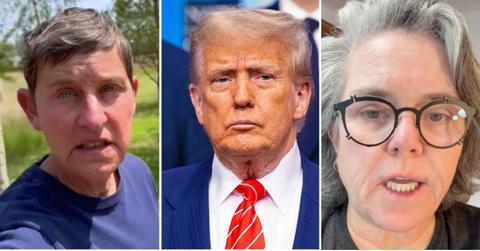 picture of Ellen DeGeneres, Donald Trump, Rosie O’Donnell.