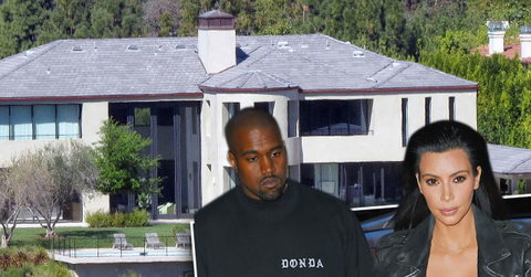//Kim Kardashian Kanye West Move Bel Air Mansion Home