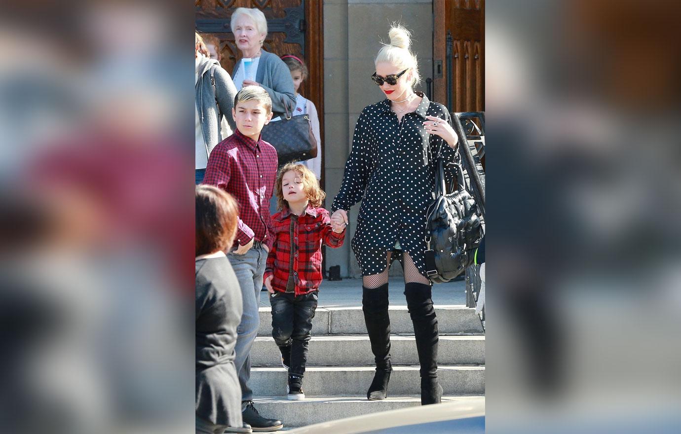 //gwen stefani takes kids to church